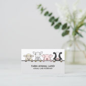 家畜獣牛羊ヤギ乳豚 名刺 (スタンド正面)