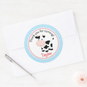 家畜用ステッカー(青少年の場合) ラウンドシール (封筒)