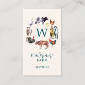 家畜用水彩農場業 名刺 (正面)