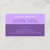 家畜用獣医パープル 名刺 (裏面)