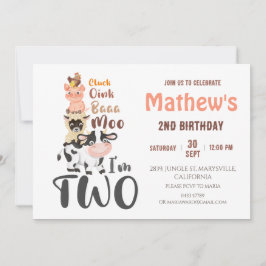 家畜聖牛の最初の誕生日 招待状