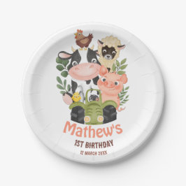 家畜聖牛第1回2回目の誕生日 ペーパープレート