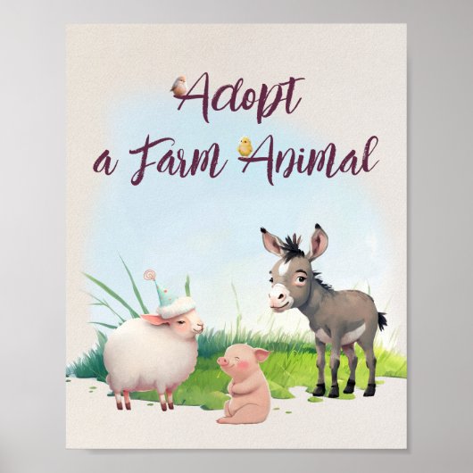 家畜誕生会を開く ポスター (正面)