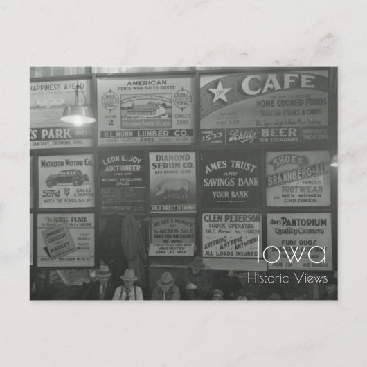 家畜販売ホールはがき ポストカード (正面)