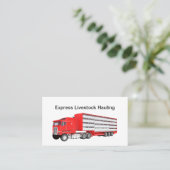 家畜運搬及び運搬 名刺 (スタンド正面)