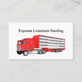 家畜運搬及び運搬 名刺 (正面)