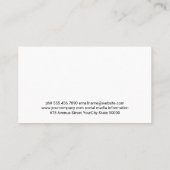 家畜食べの草の上の農場 名刺 (裏面)