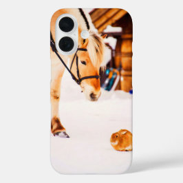 家畜馬ウサギ iPhone 16ケース