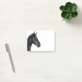 家畜馬ウマ科のポートレートスケッチ ポストイット (オフィス)