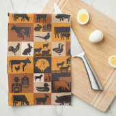 家畜 キッチンタオル (四つ折り)