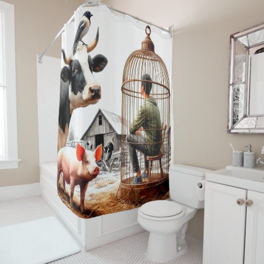家畜 シャワーカーテン (インサイチュ)