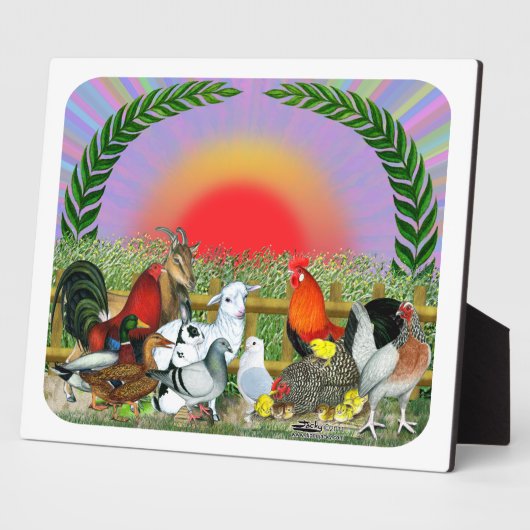 家畜 フォトプラーク (側面)