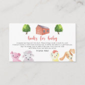 家畜 – ベビーチケット用の本 エンクロージャーカード (正面)