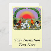 家畜 招待状 (正面/裏面)