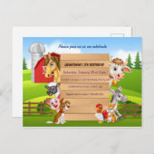 家畜 案内ポストカード (正面/裏面)