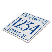 家番号(通りと名前付き)セラミックタイル タイル (側面)