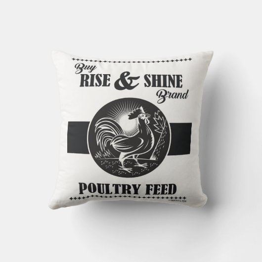 家禽のライズとシャイン食べ物を与え クッション (裏面)