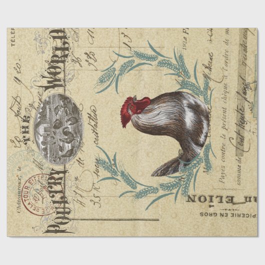 家禽世界デカップポスター ラッピングペーパー (フラット)