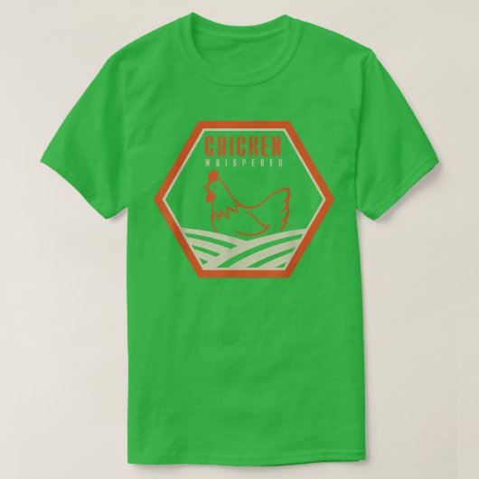 家禽農業農家チキンラバーチキンホワ Tシャツ (デザイン正面)