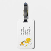 "家私のコーギーが"荷物のラベルであるところでがあります ラゲッジタグ (裏面縦)