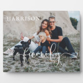 家系名 確立日 | 写真 & タイポグラフィ フォトプラーク (正面)