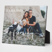 家系名 確立日 | 写真 & タイポグラフィ フォトプラーク (側面)