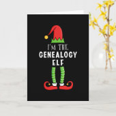 家系図のエルフ クリスマス マッチング ファミリー ギフト カード (黄色い花)