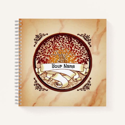 家系図の名字の本 ノートブック (正面)