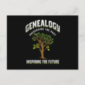 家系図の贈り物を保存する系図家 ポストカード (正面)