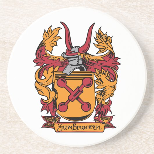 家紋の砂岩コースター コースター (正面)