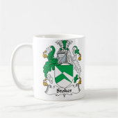 家紋をかき立てます コーヒーマグカップ (左)