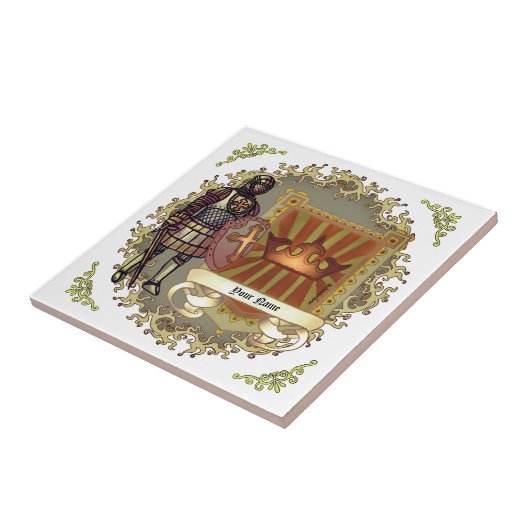 家紋シールド名字 タイル (側面)