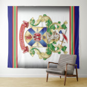 家紋ナイトシールドドラゴンソードモノグラム タペストリー (インサイチュ(横))