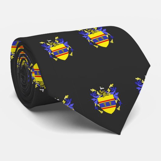 家紋パターンタイ織工の紋章付き外衣 ネクタイ (ロール)