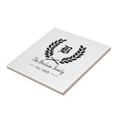 家紋モノグラムセラミックタイル タイル (側面)