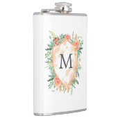 家紋冬フローラモノグラム フラスク (右)