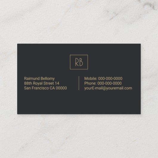 家紋名刺 名刺 (裏面)