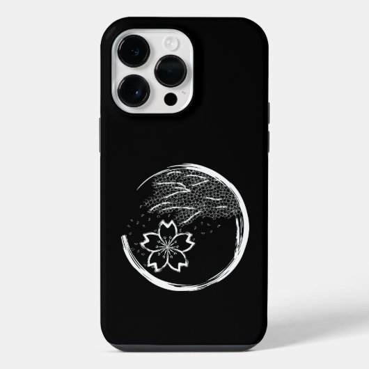 家紋 スプリング クレスト iPhoneケース (裏面)