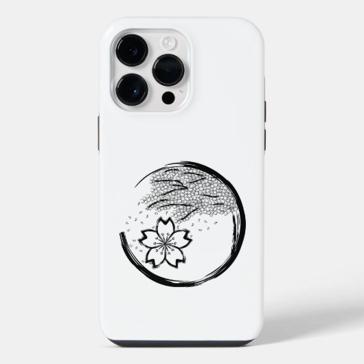 家紋 春のうつくしさ iPhoneケース (裏面)