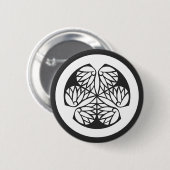 [家紋]植物 缶バッジ (正面&裏面)