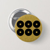 [家紋]真田6門船ボタン 缶バッジ (正面&裏面)