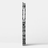 [家紋]花と植物ブラック Case-Mate iPhoneケース (裏面 / 左)