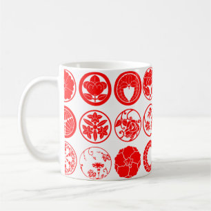 [家紋]花 コーヒーマグカップ