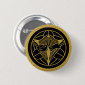 [家紋]雀や竹葉の 缶バッジ (正面&裏面)