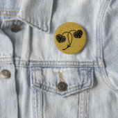 【家紋】 2葵葉 缶バッジ (インサイチュ)