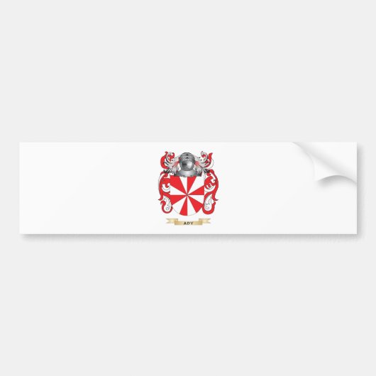 (家紋) Adyの紋章付き外衣 バンパーステッカー (正面)