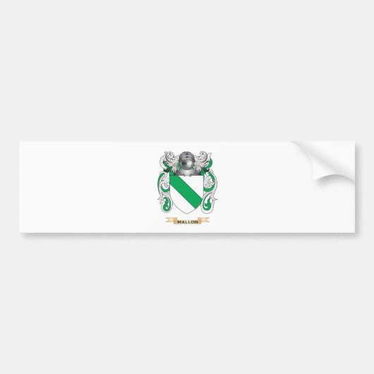 (家紋) Mallonの紋章付き外衣 バンパーステッカー (正面)