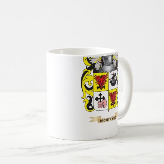 (家紋) McIntyreの紋章付き外衣 コーヒーマグカップ (正面右)