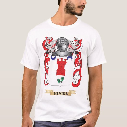 (家紋) Nevinsの紋章付き外衣 Tシャツ (正面)