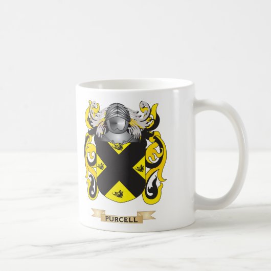(家紋) Purcellの紋章付き外衣 コーヒーマグカップ (右)